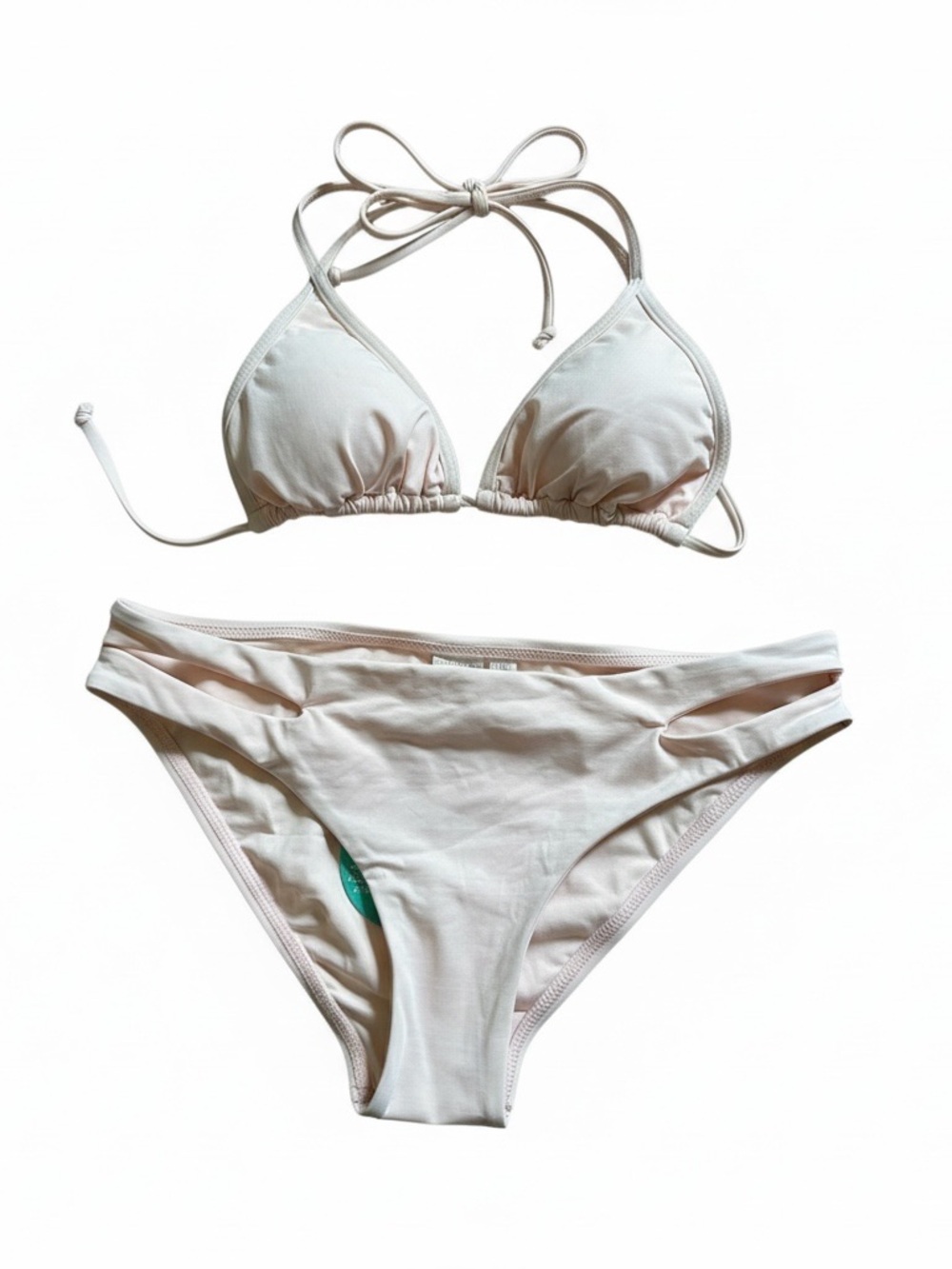 NWT L*Space triangle bikini set light pink